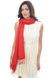 Cashmere & Seta accessori scialli platine rosso franco 204 cm x 92 cm